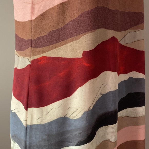 Alice + Olivia Jenine Sedona-vibe halter neck high low midi dress size Large - Picture 6 of 9